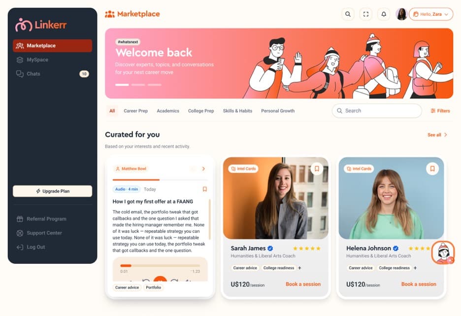 Linkerr expert marketplace